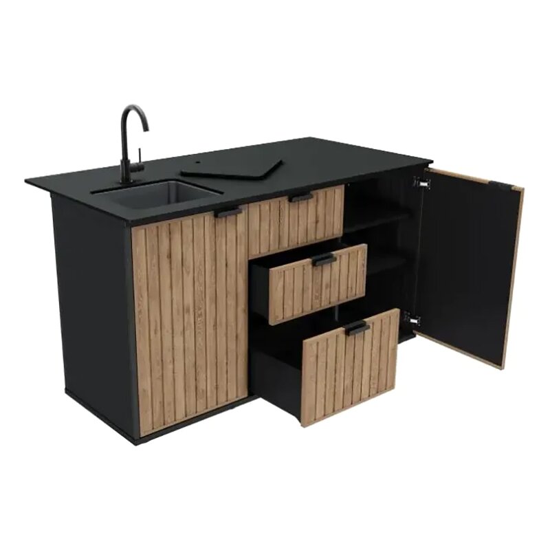 Kuchnia ogrodowa KETER Compact Outdoor 263933 Grafitowo-drewniany