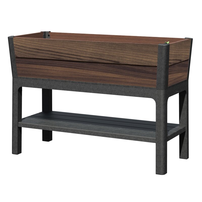 Doniczka KETER Deco Elevated (114 x 49,3 x 75,7 cm) 110L Orzech