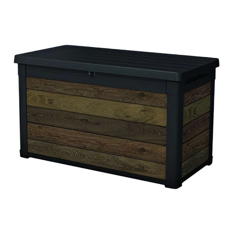 Skrzynia ogrodowa KETER Signature Deco 380L Brązowo-szary