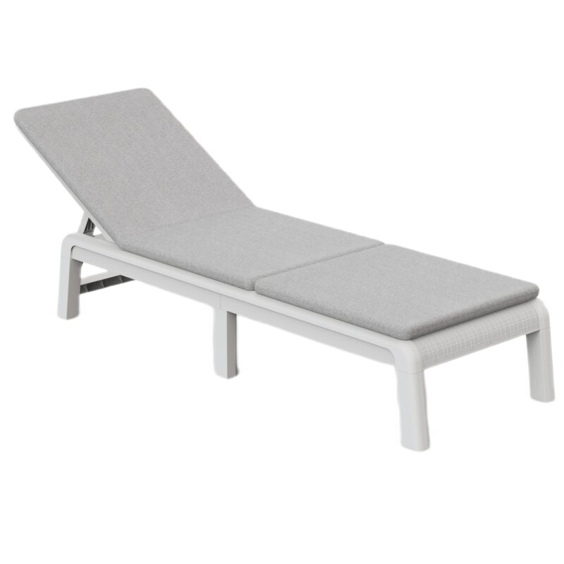 Leżak KETER Atlas Sunlounger 271481 Biały + Jasnoszary