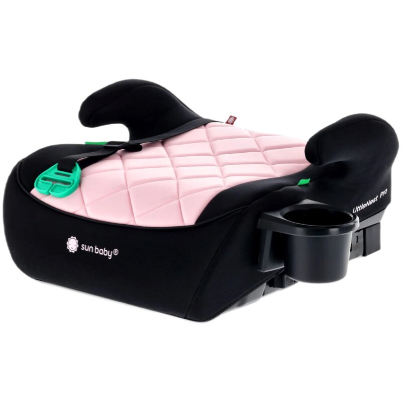 Podstawka samochodowa SUN BABY LittleNest Pro I-Size Czarno-różowy
