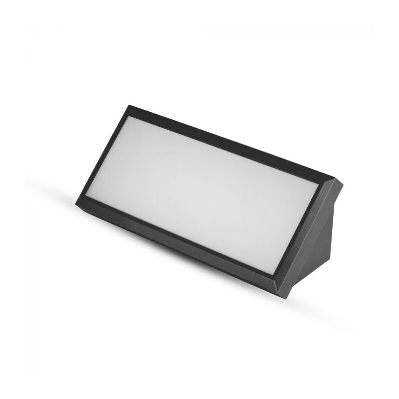 Kinkiet zewnętrzny V-TAC 12W LED Ukośna Czarna IP65 VT-8054 6400K 1250lm