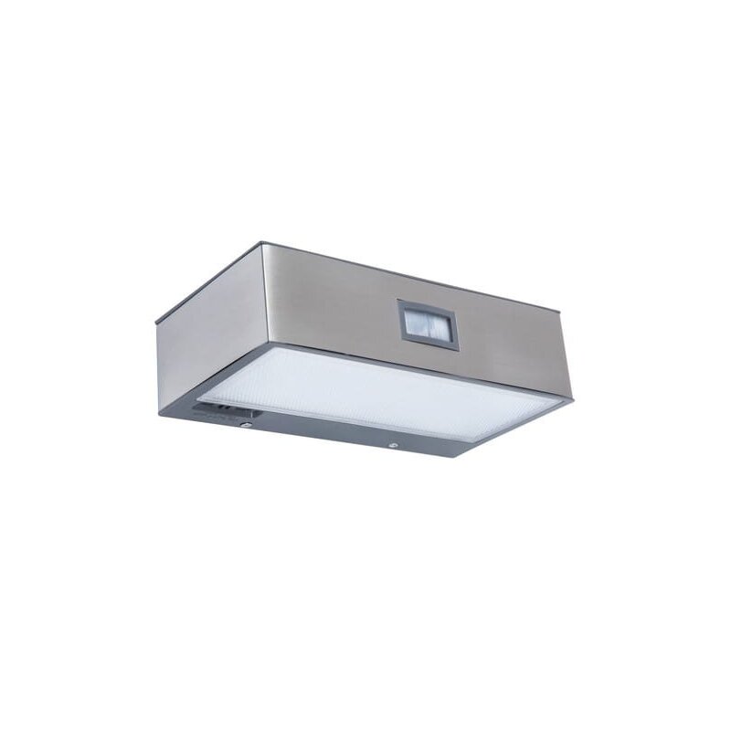 Lampa elewacyjna kinkiet zewnętrzny BRICK - SOLAR CZUJNIK RUCHU srebrny Lutec 6908501308