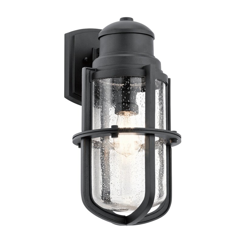 Lampa ścienna zewnętrzna Teksturowana czerń E27 60W Suri Kichler
