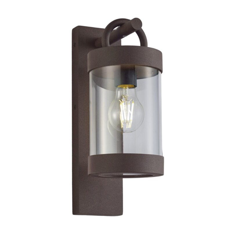 Lampa elewacyjna kinkiet zewnętrzny SAMBESI - CZUJNIK ZMIERZCHU miedziany Trio 204160124