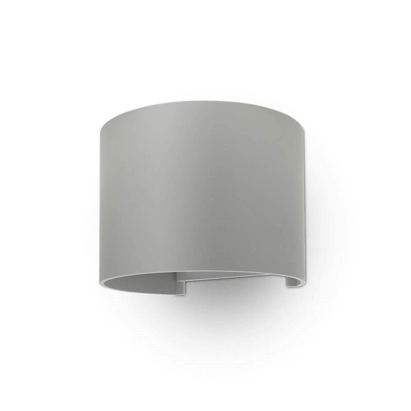 Lampa elewacyjna 6W V-TAC Regulowany Szary OkrÄ gÅy IP65 Bridgelux VT-756 ciepÅa