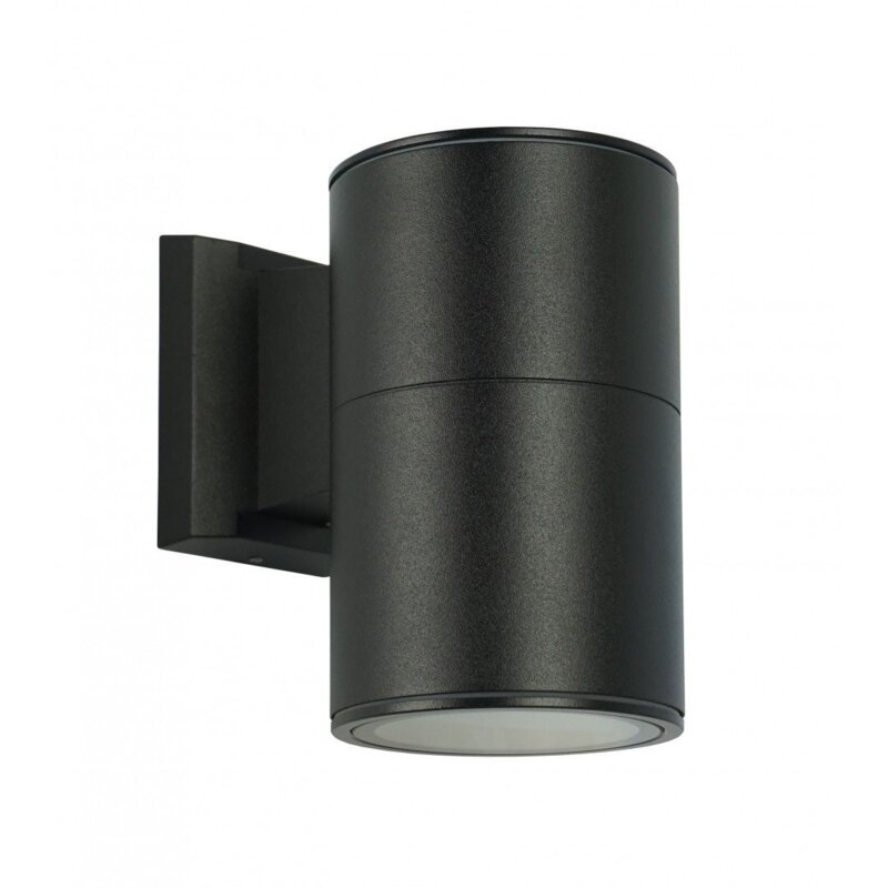 Kinkiet ścienny zewnętrzny 11 cm średnicy 1xE27 czarny IP54 SU-MA 7002 BL
