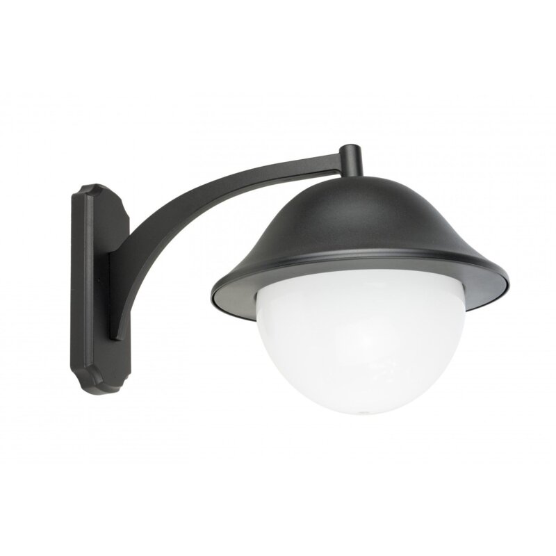 Kinkiet zewnętrzny dolny średnica 35 cm 1xE27 czarny IP43 SU-MA Prince K 3012/1/O-BD