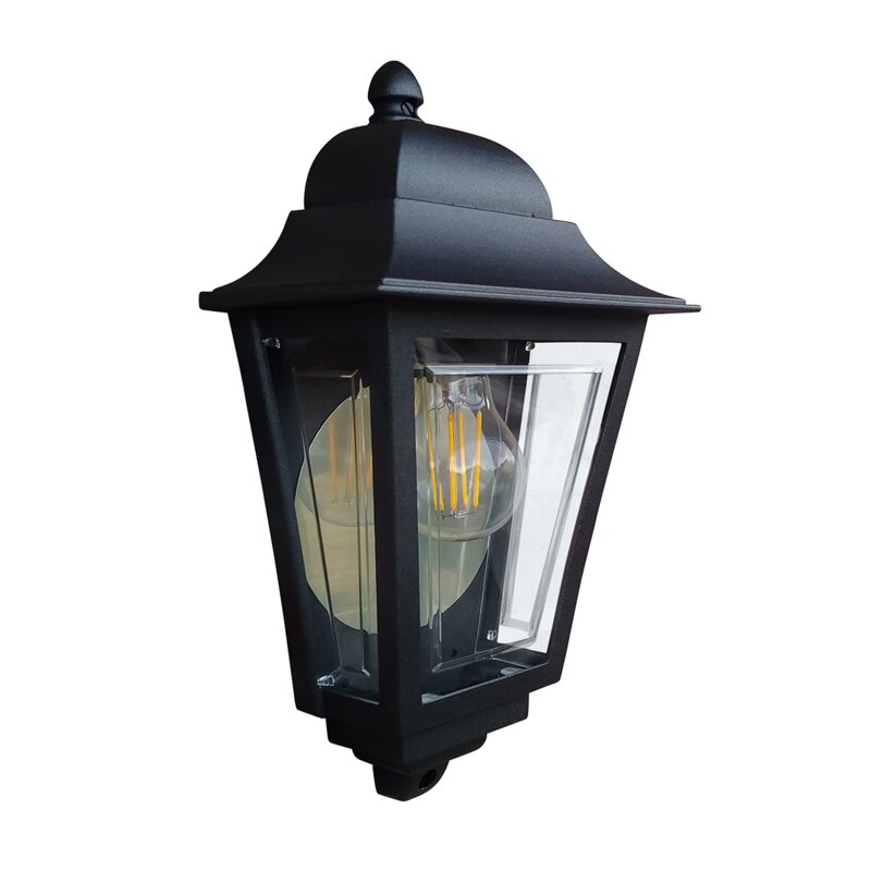 Kinkiet zewnętrzny latarnia czarny klasyczny 1xE27 60W IP44 DECO LANE Elstead