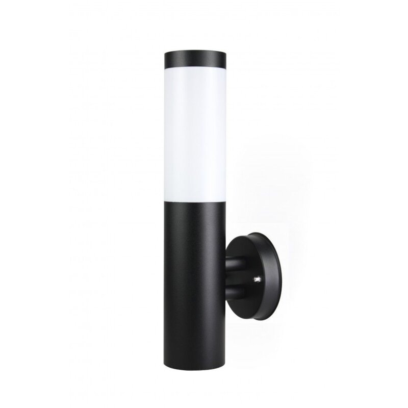 Kinkiet zewnętrzny ogrodowy 1xE27 czarny IP44 SU-MA Inox ST 025 BL