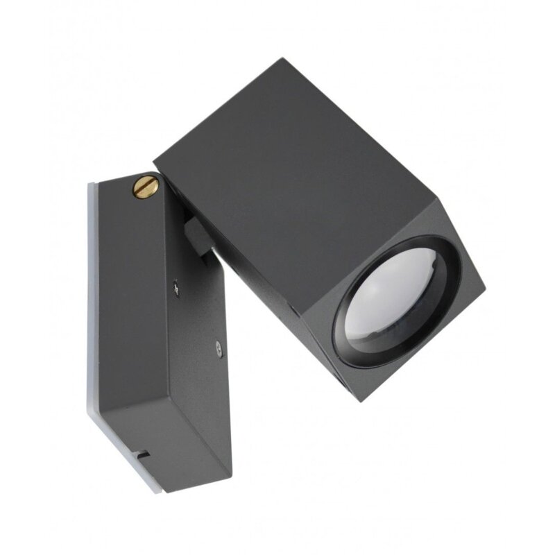 Kinkiet zewnętrzny ruchomy 1xGU10 ciemno-szary IP44 SU-MA Mini 5005 DG