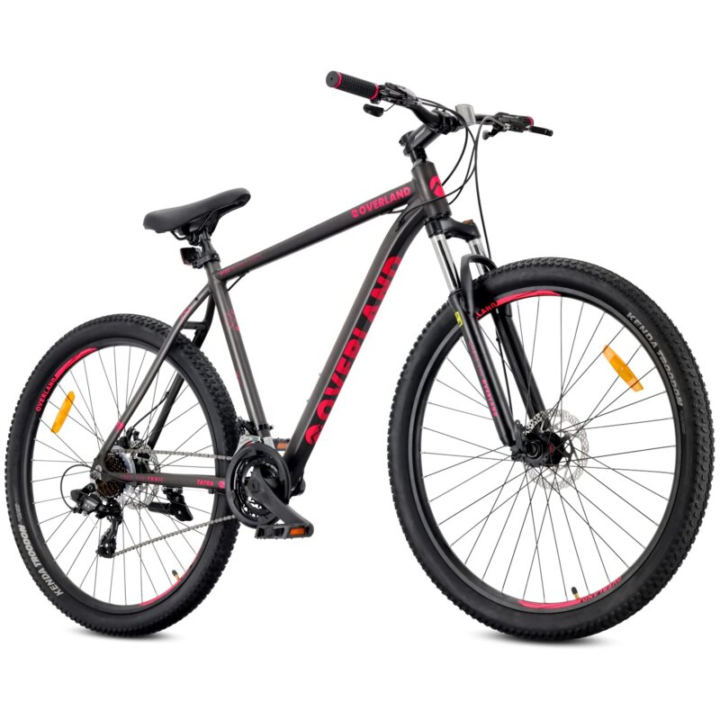Rower górski MTB TATRA Overland U21 29 cali Czarno-fuksjowy