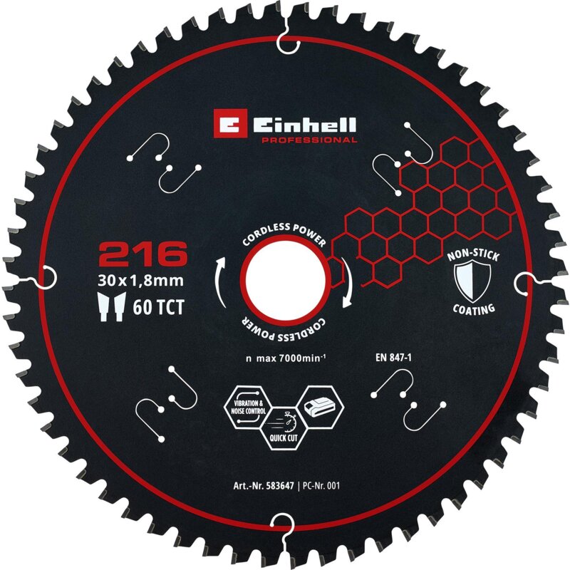 Tarcza do cięcia EINHELL 583647 216 mm