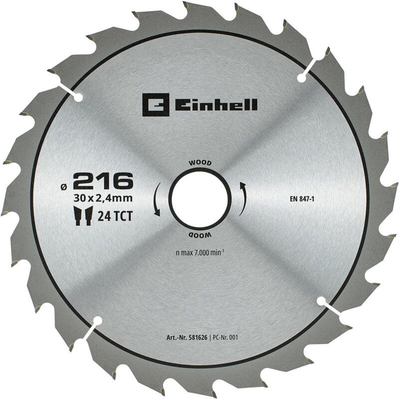 Tarcza do cięcia EINHELL 581626 216 mm