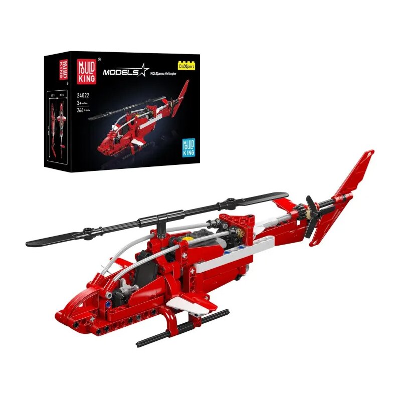 Mould King 24022 Sparrow Helicopter Zestaw klocków z 266 elementów