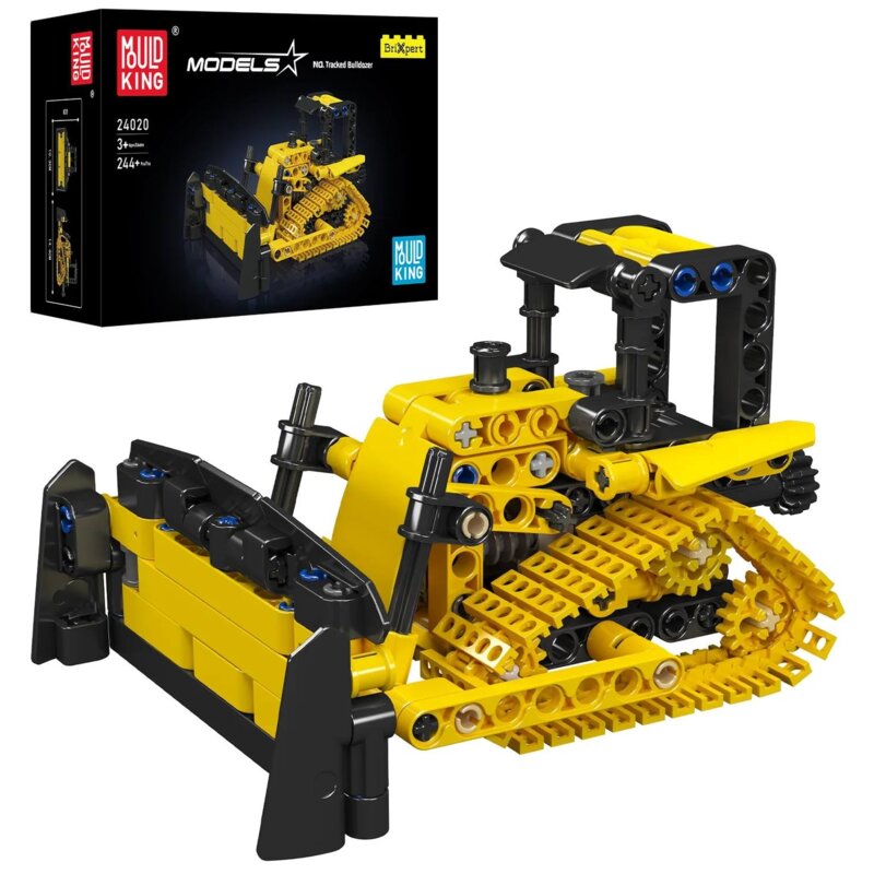 Mould King 24020 Crawler Bulldozer Zestaw klocków z 244 elementów