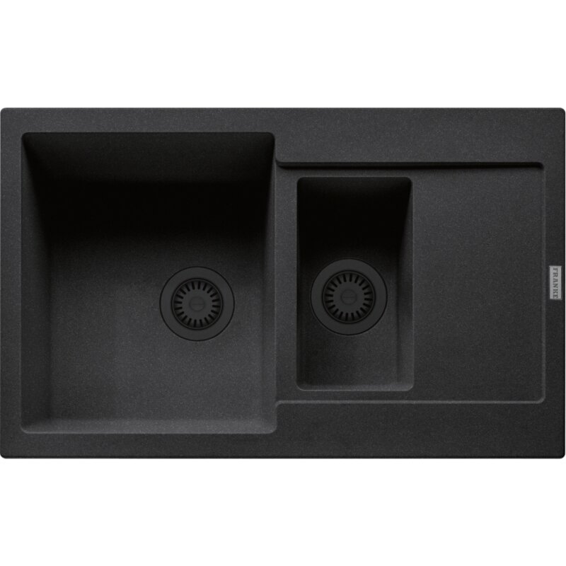 Zlewozmywak półtorakomorowy z ociekaczem FRANKE Maris MRG 651-78 114.0741.200 Onyx 50x78