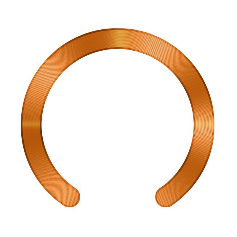 Blaszka magnetyczna TECH-PROTECT MMP-210 MagSafe Ring Czarny/Pomarańczowy (2 szt.)