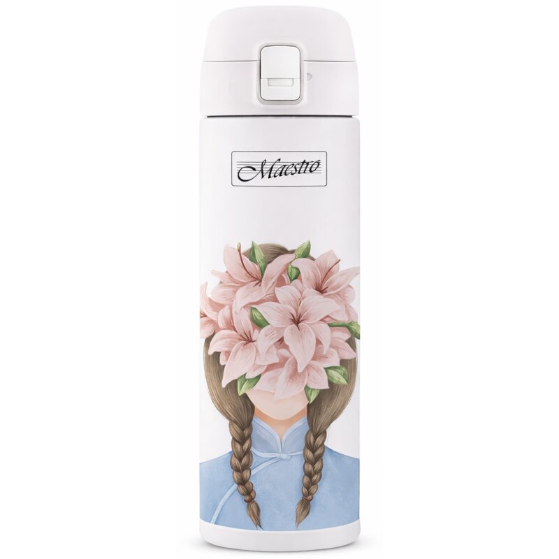 Kubek termiczny MAESTRO Girl MR-1634-B Wielokolorowy 400 ml