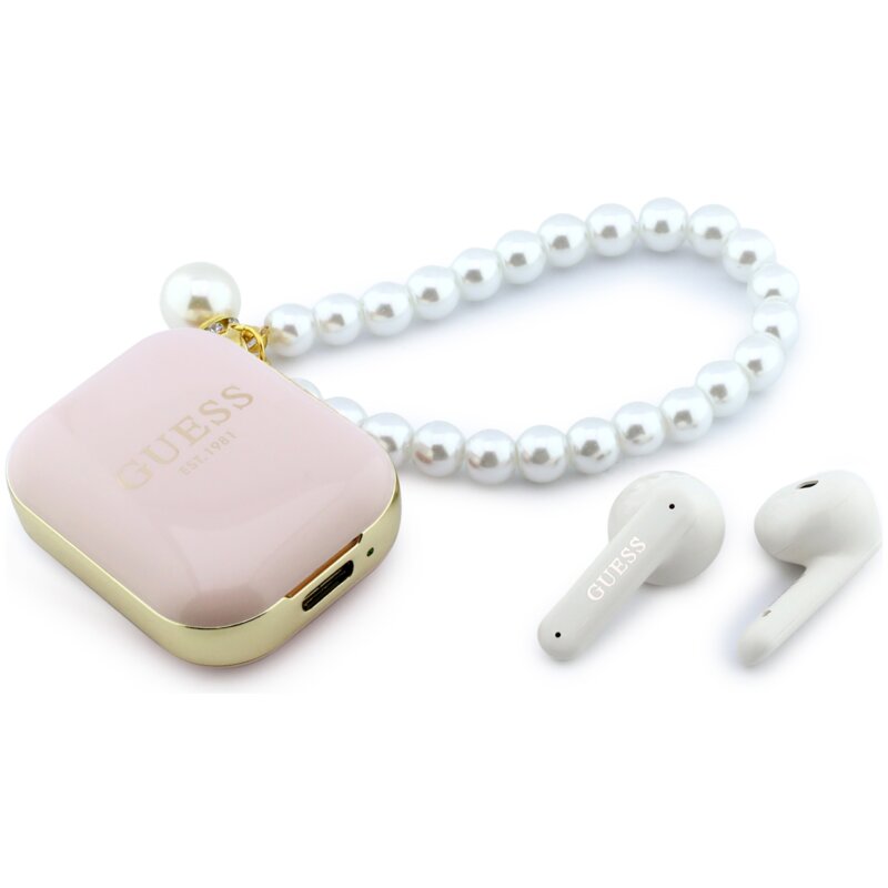 Słuchawki douszne GUESS Pearl Strap Różowy
