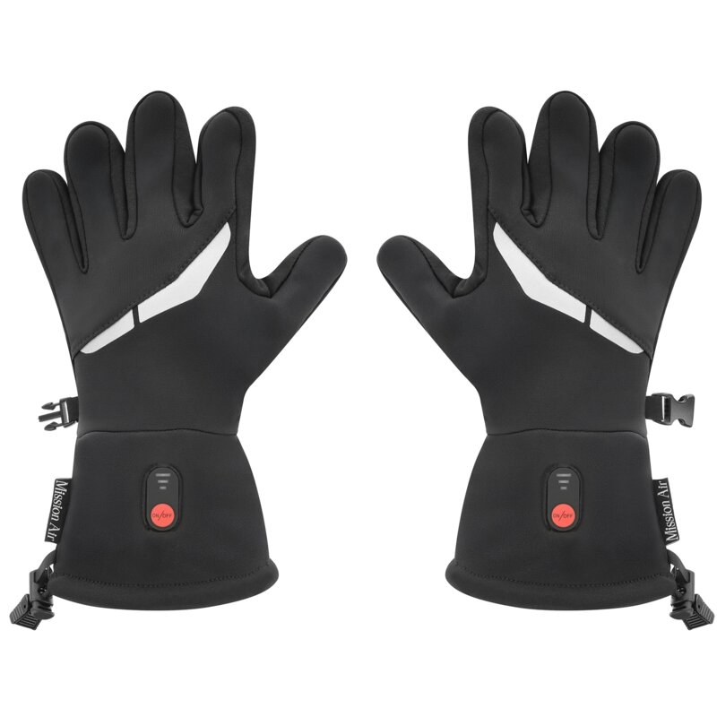 Podgrzewane rękawice MISSION AIR E-Gloves Slim (rozmiar S) Czarny + 2 x Powerbank