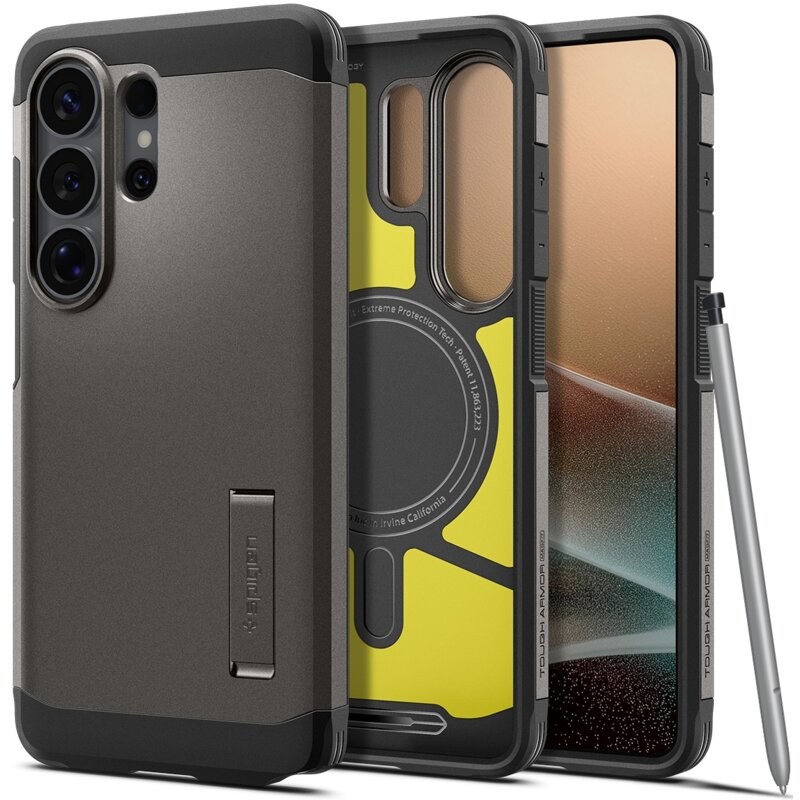 Etui SPIGEN Tough Armor Mag MagSafe do Samsung Galaxy S26 Ultra Grafitowy