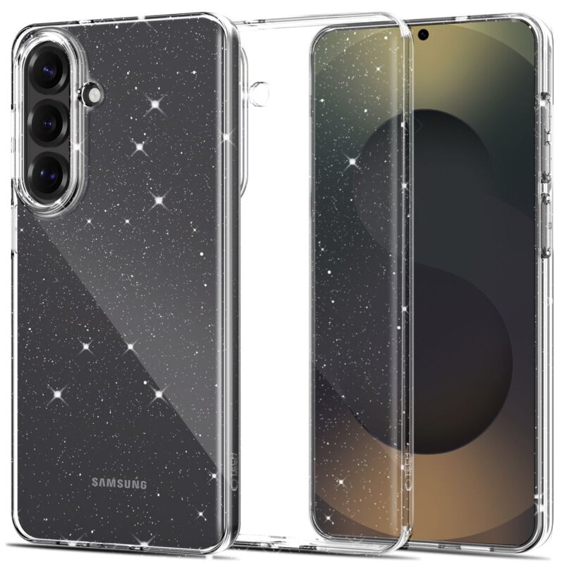 Etui TECH-PROTECT FlexAir do Samsung Galaxy S26 Przezroczysto-brokatowy
