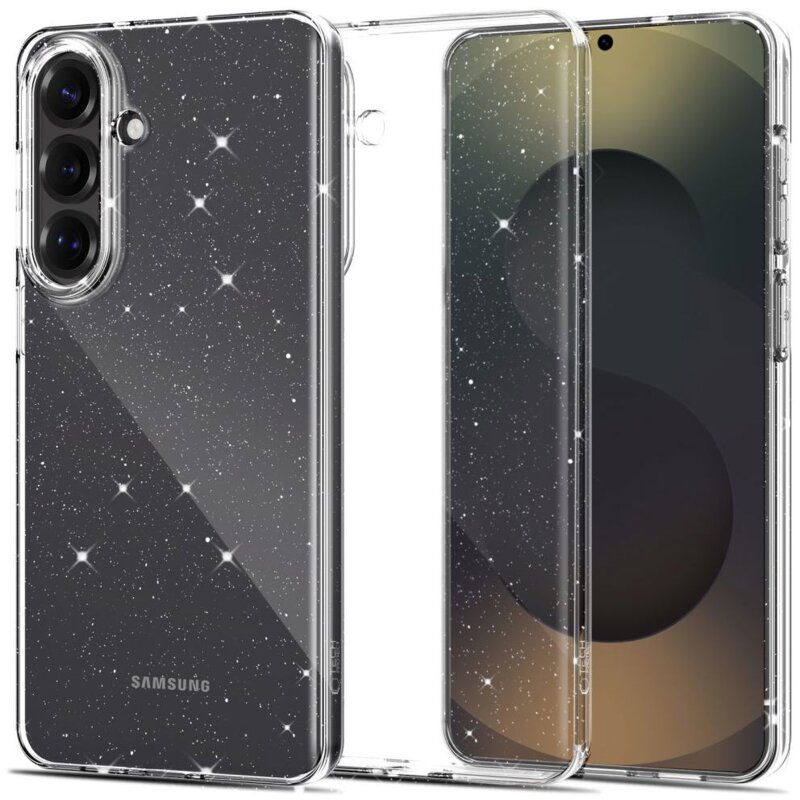 Etui TECH-PROTECT FlexAir do Samsung Galaxy S26+ Przezroczysto-brokatowy