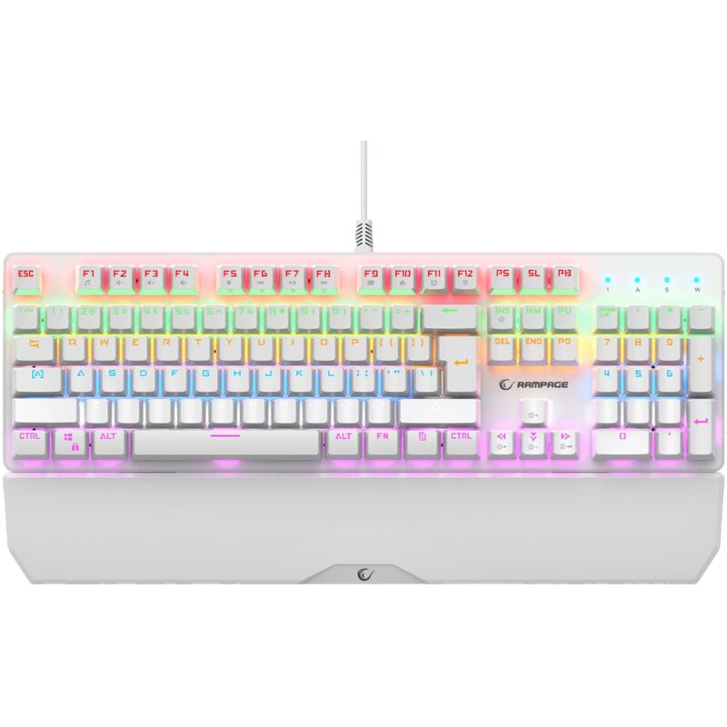 Klawiatura RAMPAGE KB-R86 Umbra Blue Switch Biały