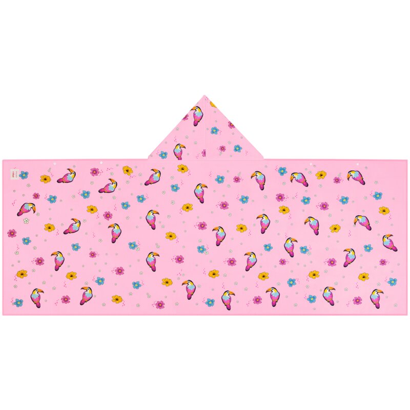 Ręcznik z kapturem SPOKEY Tucan 70 x 175 cm Różowy
