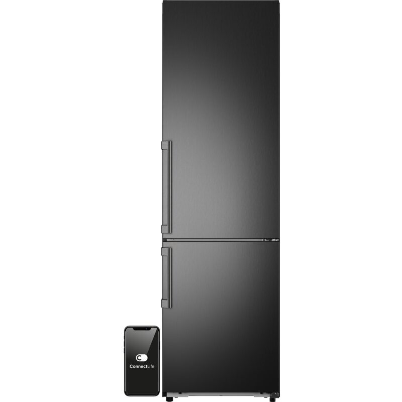 Asko RFC226RNBB1 203cm Szuflada z kontrolą wilgotności Zdalne sterowanie Czarny stalowy