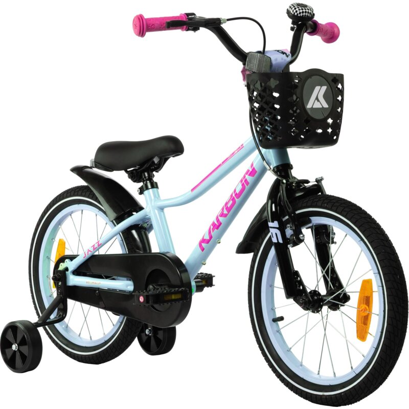 Rower dziecięcy KARBON Jazz 16 cali dla dziewczynki Miętowy