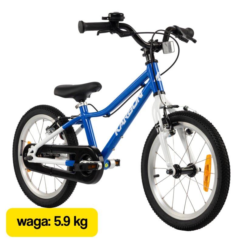 Rower dziecięcy KARBON Superlight 16 cali Niebieski Wzrost: 100-120 cm Wiek: 4-6 lat