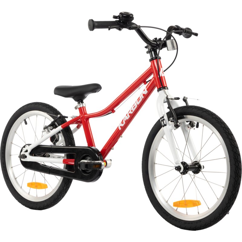 Rower dziecięcy KARBON Superlight 18 cali dla chłopca Czerwony