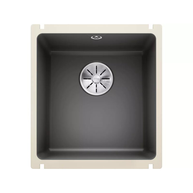 Zlewozmywak jednokomorowy BLANCO Subline 375-U 523731 Bazaltowy 45.6 x 41.4
