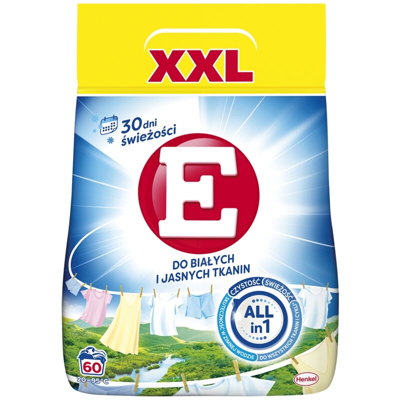 Proszek do prania E 3 kg do białych i jasnych tkanin