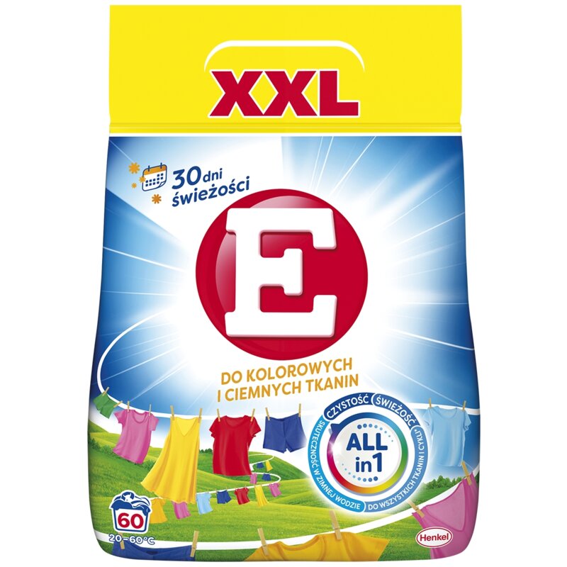 Proszek do prania E 3 kg do kolorowych i ciemnych tkanin