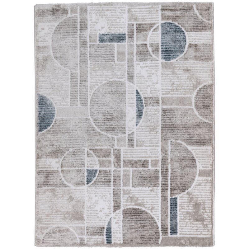 Dywan wewnętrzny MULTIDECOR Rosaline 120 x 160 cm Geometria Niebieski
