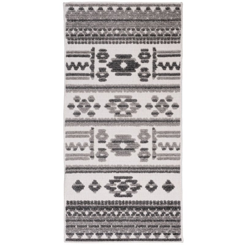 Dywan wewnętrzny MULTIDECOR Nepal Aztecki 80 x 230 cm Szary