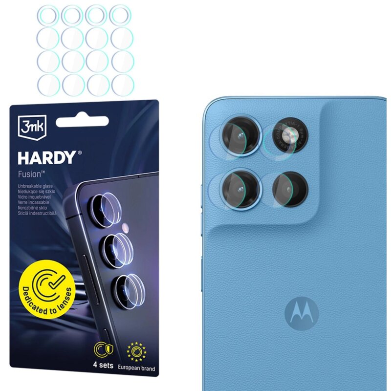 Szkło hybrydowe 3MK Hardy Fusion Lens Protection do Motorola Moto G17/ G17 Power