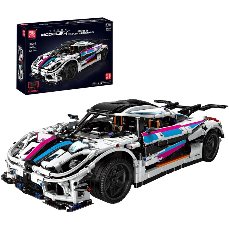 Klocki konstrukcyjne MOULD KING Models Regera Hypercar Remote Controlled 13120S