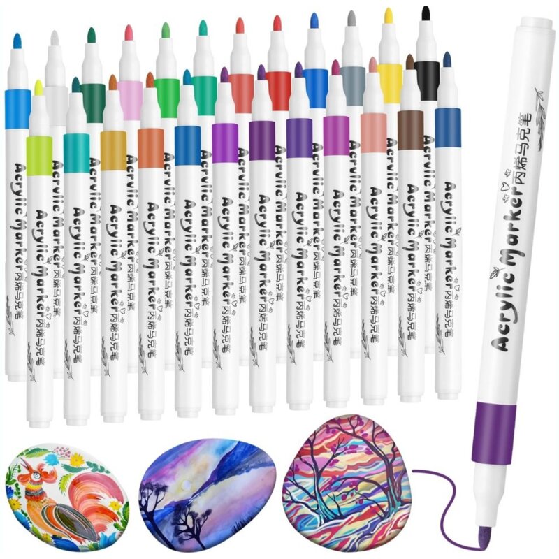 Zestaw markerów akrylowych EXTRALINK (24 sztuki)