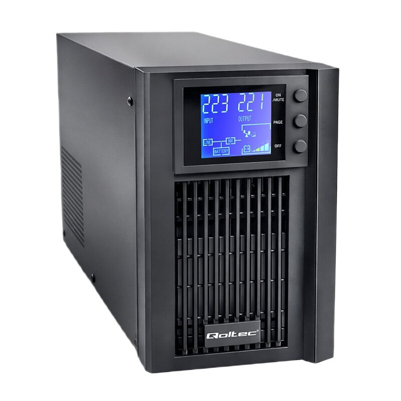 Zasilacz UPS QOLTEC Pure Sine Wave 52640 1000VA 800W
