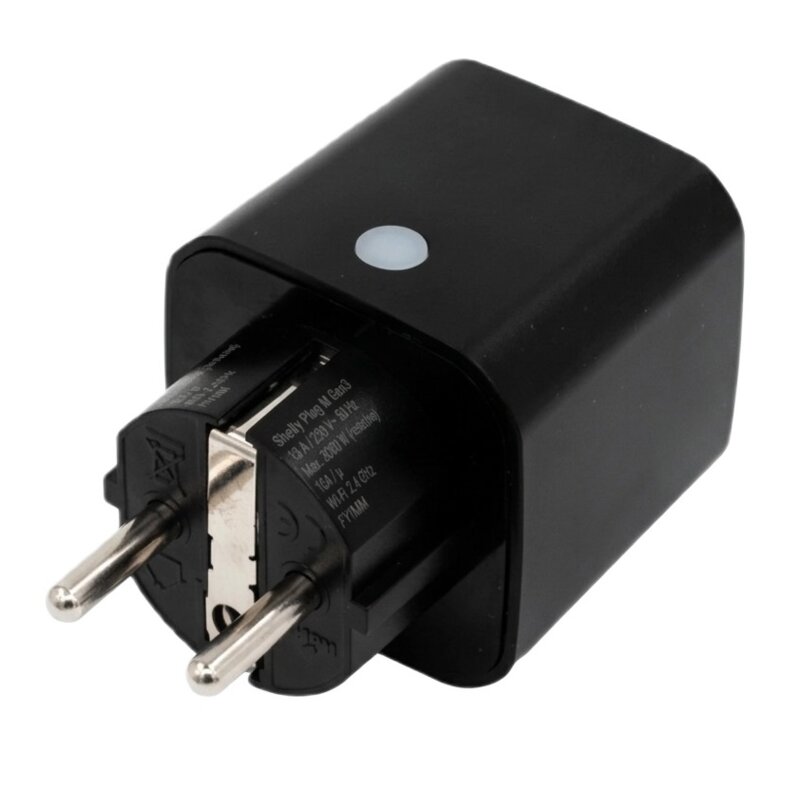 Inteligentne gniazdko SHELLY Plug M Gen3 Matter/Wi-Fi Czarny