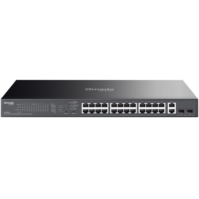 Switch TP-LINK Omada ES228GP Gigabit Ethernet, 28 portów, Funkcja PoE, Zarządzalny