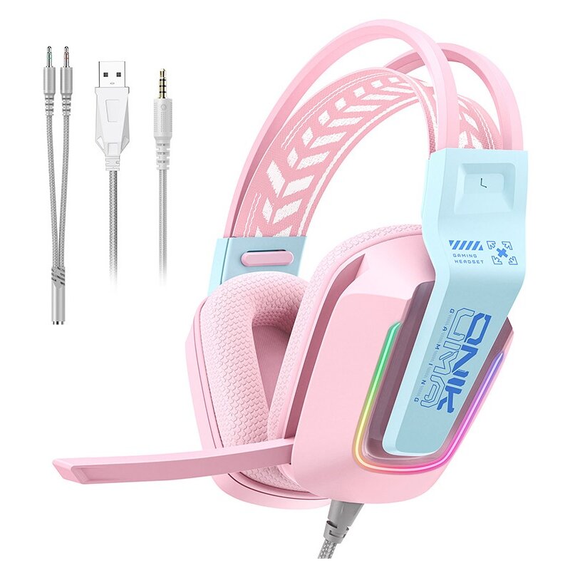 Słuchawki ONIKUMA X13 Nauszne Różowy