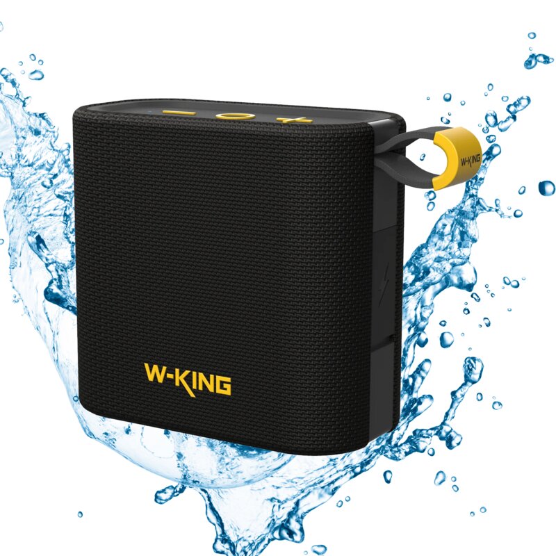Głośnik mobilny W-KING D2 Radio FM Czarny