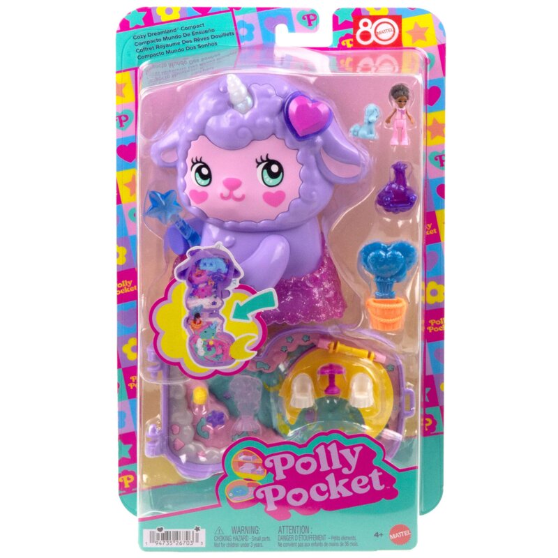 Lalka POLLY POCKET Owieczkorożec Kraina Snów Zestaw kompaktowy JCB15