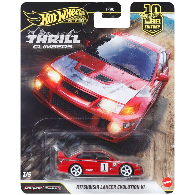 Samochód Hot Wheels Premium Kultowe Auta Mitsubishi Lancer Evolution VI JKF19