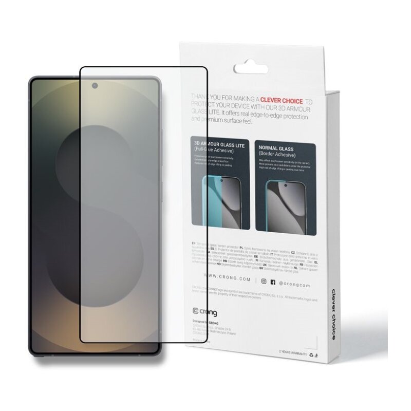 Szkło hartowane CRONG 3D Armour Glass Lite do Samsung Galaxy S25 Ultra